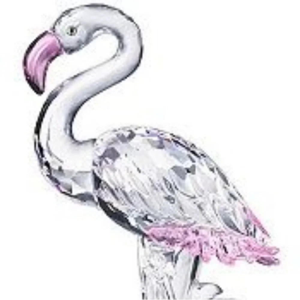 Swarovski Crystal Flamingo with Pink Highlights - Picture 3 of 3